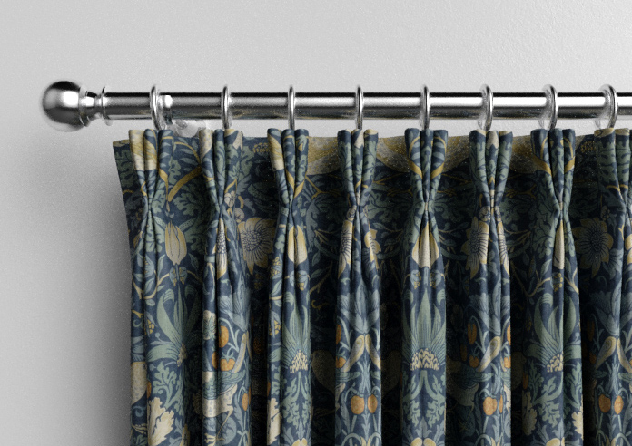 William Morris At Home Strawberry Thief, Woad - Made to Measure Curtains - Image 11